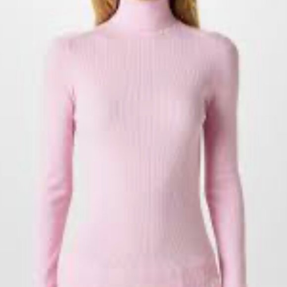 Burberry Small Pink Wool Equestrian Patch Turtleneck - Picture 5 of 16